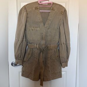 Ulla Johnson Cameron Romper in beige